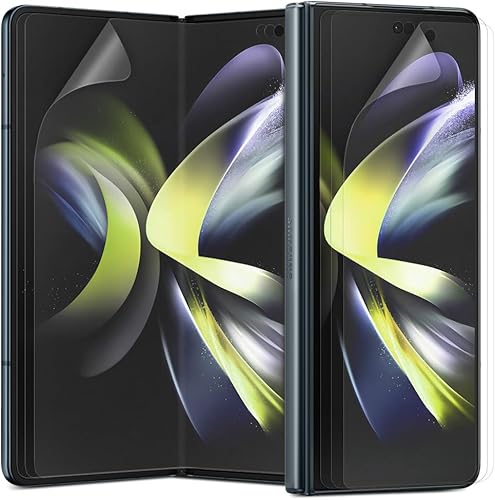 Paquete de 3+3 para Samsung Galaxy Z Fold 5 5G, protector de pantalla mate antirreflejo EPU+TPU, paquete de 3 cubiertas completamente en el interior