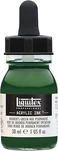 Vista 69 de Liquitex - Pintura acrílica profesional INK! Jarro de 1 onza, color blanco de titanio Umber crudo transparente