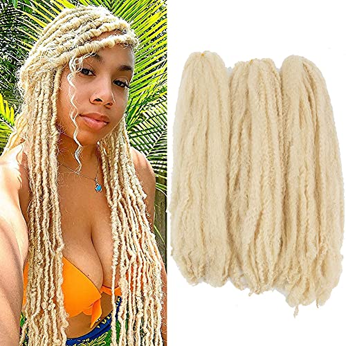 Ayana Marley Hair 3 Packs Marley Twist Braiding Hair Marley Braiding Hair For Faux Locs Crochet Hair 24Inch Long Afro Synthetic Hair Extensions (24 inch-3 pack, 613#)