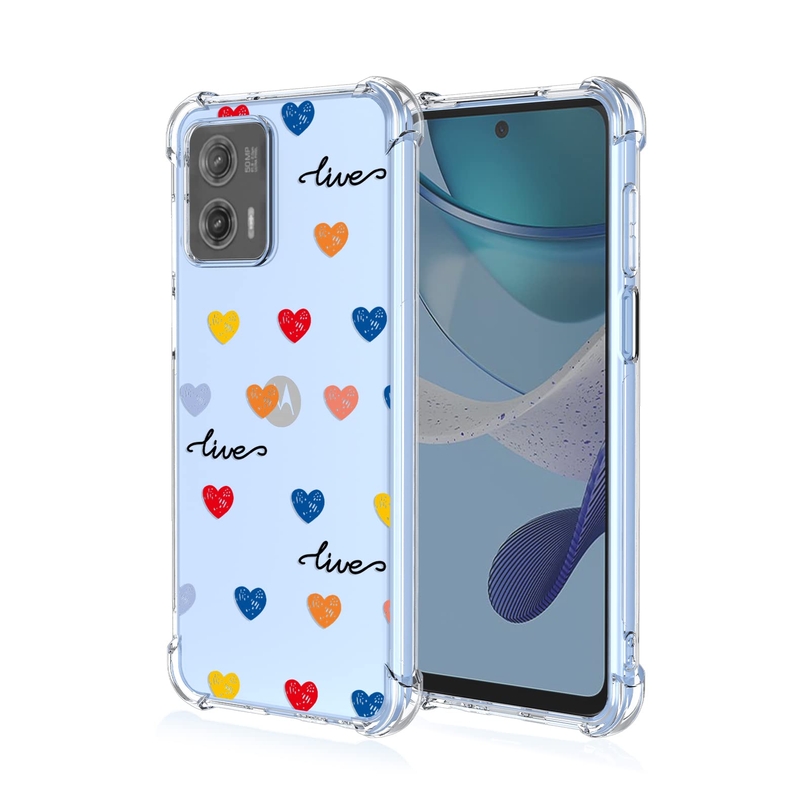 Motorola Moto G84 5G Case with Built in Screen Protector, 360 Full Body