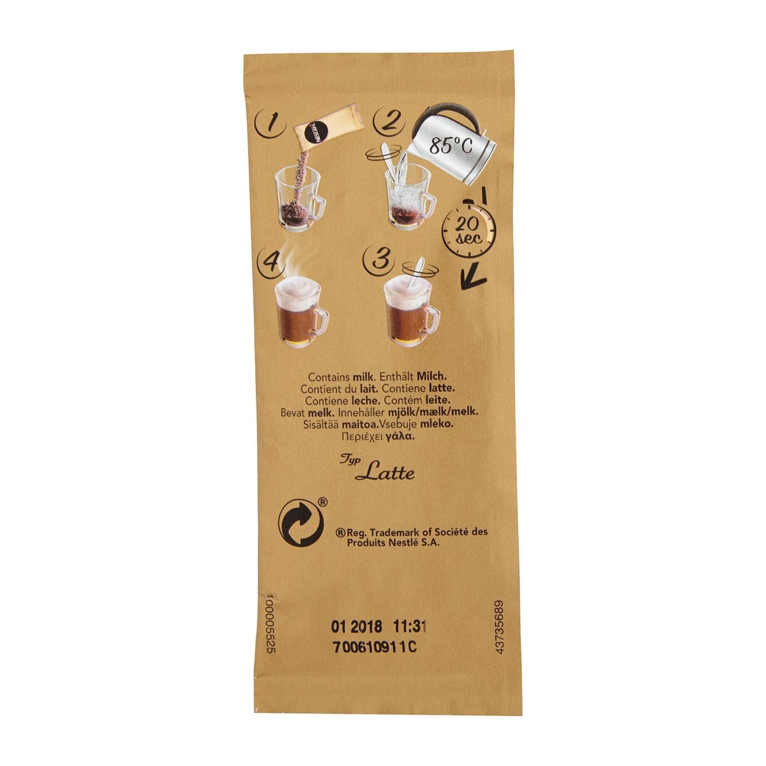 NESCAFE Latte SACHETS PK40 780G 12240290