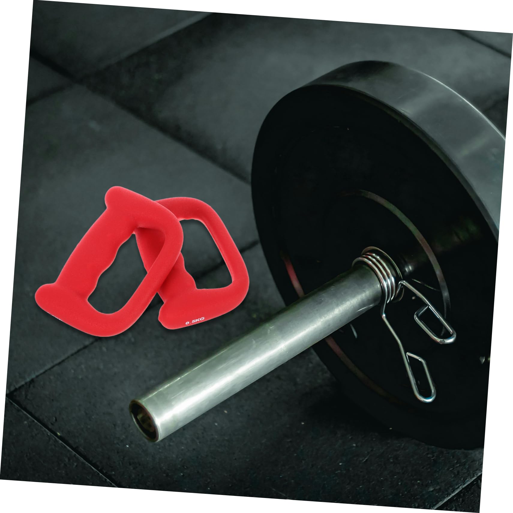 Manubri da Boxe Rossi d 0, 5kg, 2 Pezzi in Plastica