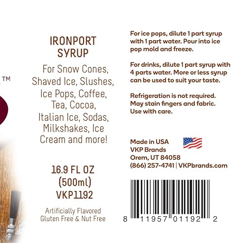 image for Time For Treats Flavored Syrup 16.9 Fluid Ounce Bottle for Snow Cones,