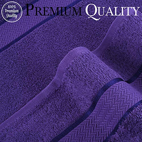CRAFTBERRY - Bath Towels Set-100% Cotton- 2 Bath Towels, 2 Hand Towels & 2 Washcloths- Large, Quick Dry, Absorbent, Plush, Soft- Home, Shower Towels - 6 Piece Luxury Bathroom Towels by CRAFTBERRY - Image 7