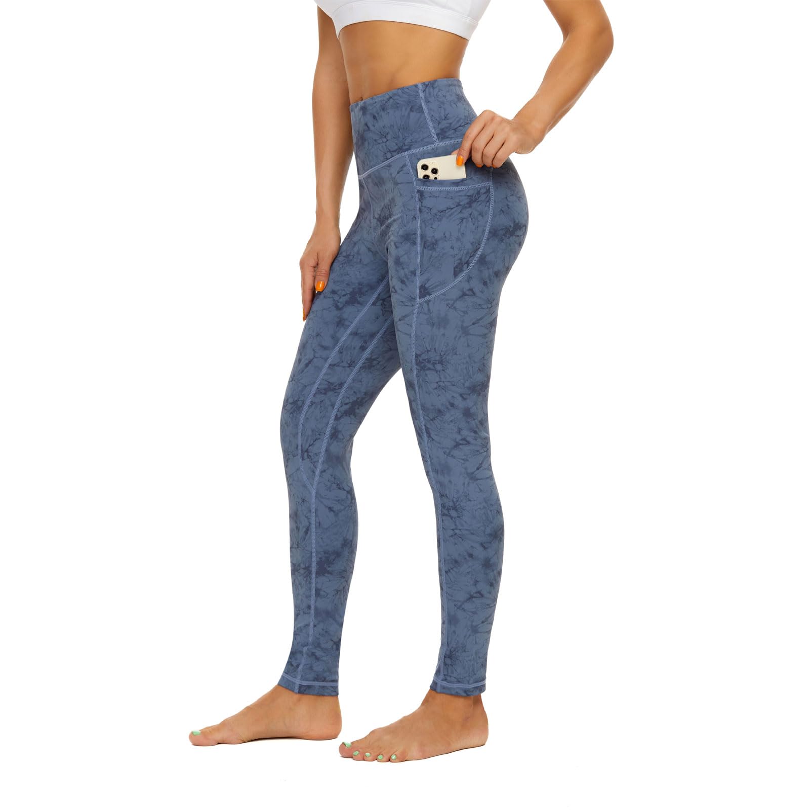 AMYTIS Damen Yogahose Sport Leggings Fitness Stretch Blickdi