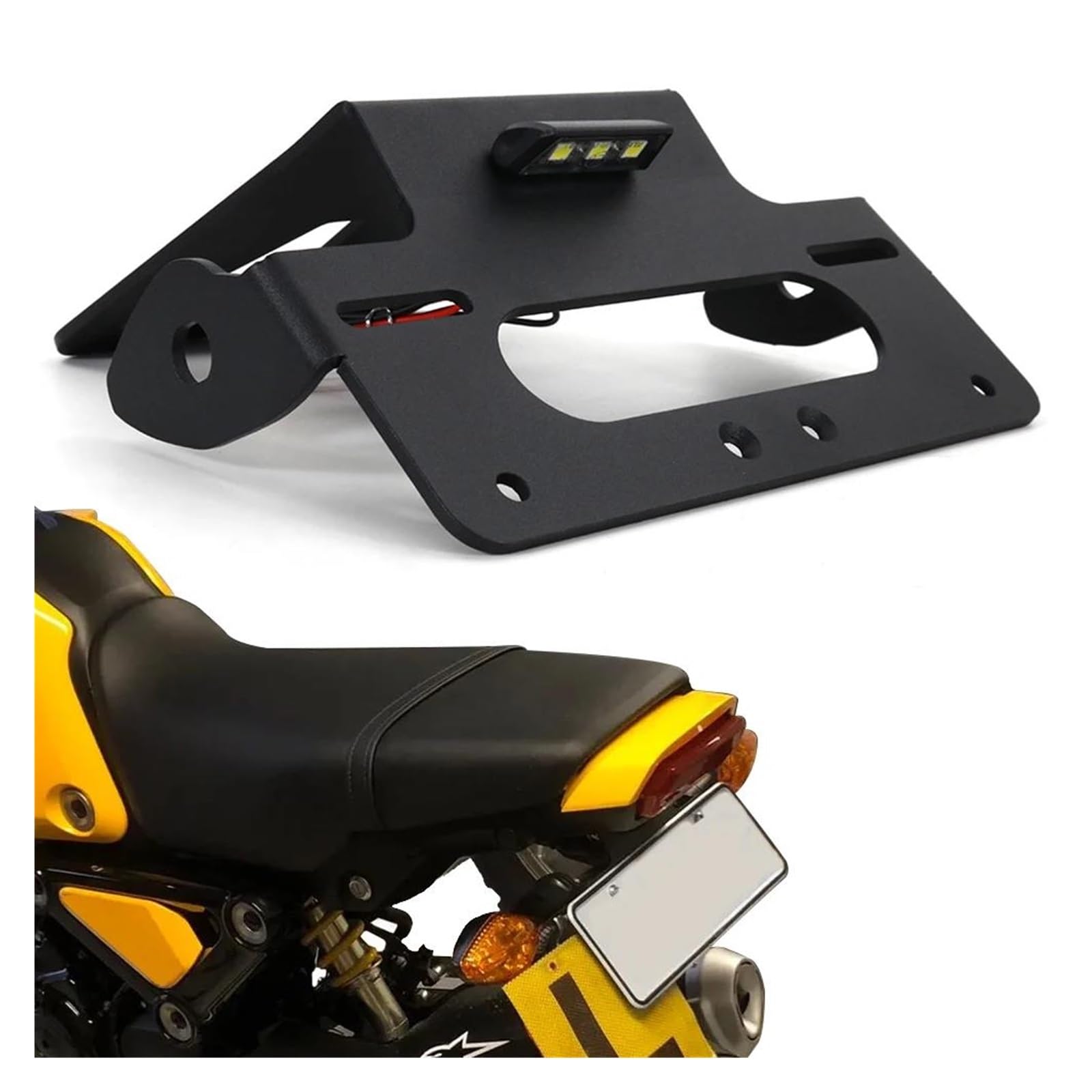 ナンバープレートホルダー ブラケット マウント オートバイ用 用 GROM 用 MSX125 2013-2015 用 オートバイ ア ナンバープレートホルダー  ブラケット マウント オートバイ用 用 GROM 用 MSX125 2013-2015 用 オートバイ ア オートバイの ナンバープレートホルダー  ... ナンバープレートホルダー グロム ため MSX 125 MSX125 2017-2020 オートバイのナンバープレートホルダーブラケ