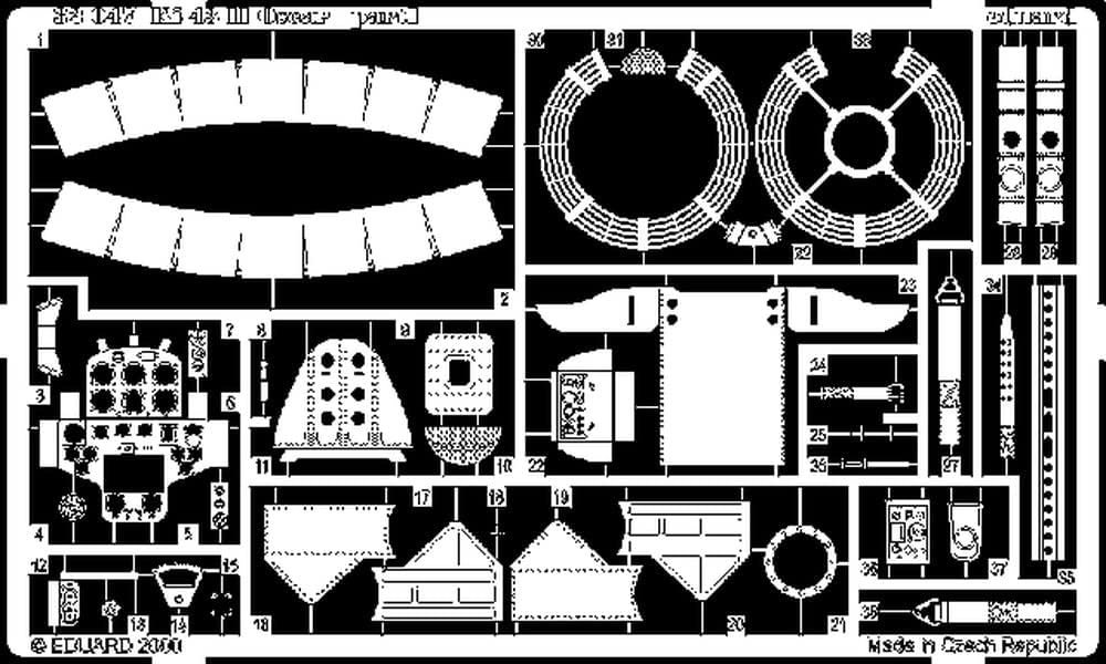 Eduard Accessories 32047 Model Building Accessories KI-43 II Oscar for Hasegawa kit