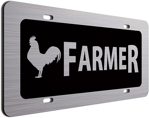 Placa de matrícula de gallinero  Regalo para agricultor  Divertidos platos de tocador