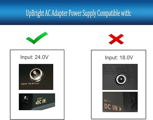 Miniatura 2 de UpBright Adaptador de 24V CACC compatible con Klipsch Synergy SB-1 SB1BK SB3 SB-3 R-20B R-10B R20B R10B Barra de sonido 1013773 DYS650-240210W-1