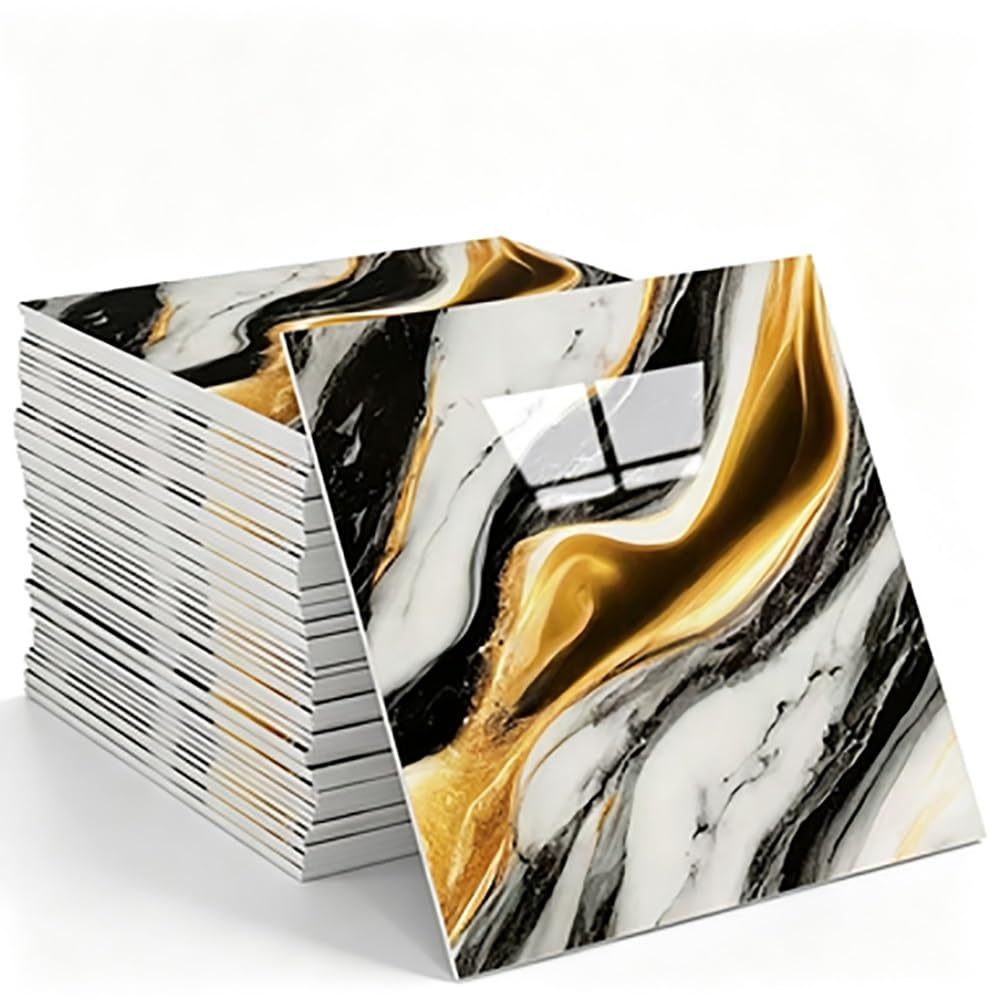 Marble Wall Panels Peel Stick Tiles Backsplash Sticker for Home