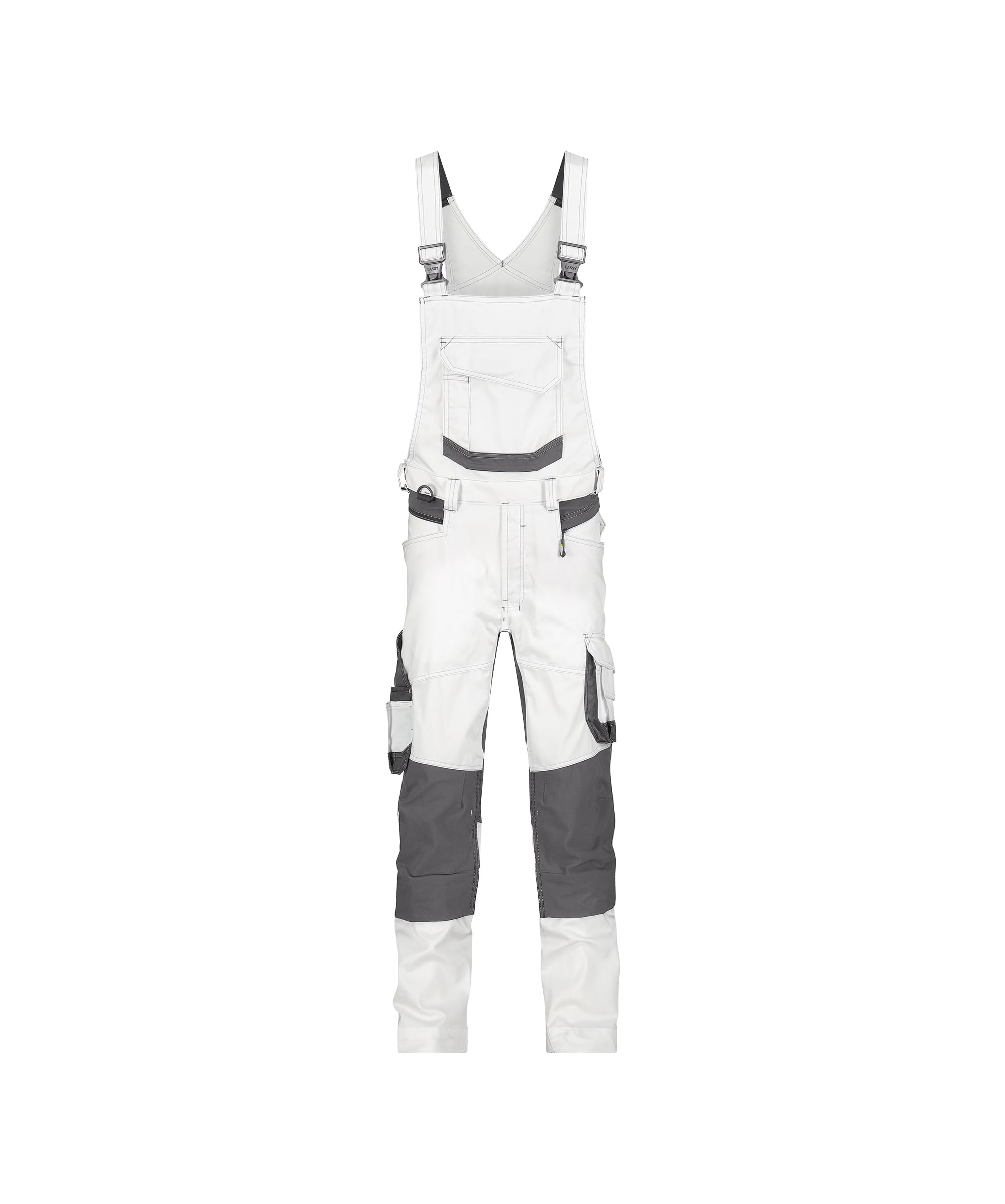 DASSY® Tronix Painters DASSY® Tronix Painters Stretch-Malerlatzhose mit Kniepolstertaschen - Größe 42 - WEIß/ANTHRAZITGRAU