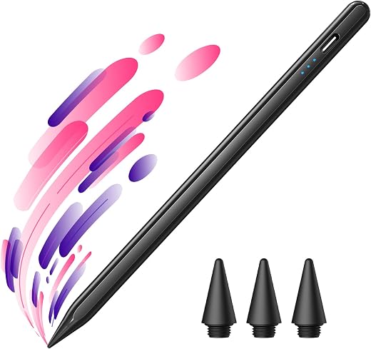 JAMJAKE iPad Pencil Stylus Pen for iPad 11th&amp;10th Gen - 5X Faster Charge Compatible with (2018-2025) Apple iPad 6-11 Gen, ...