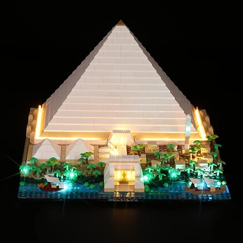 Kit de luces LED para LEGO Architecture Landmark Collection Great Pyramid of Giza 21058, juego de iluminación compatible con Lego 21058 (solo luces,