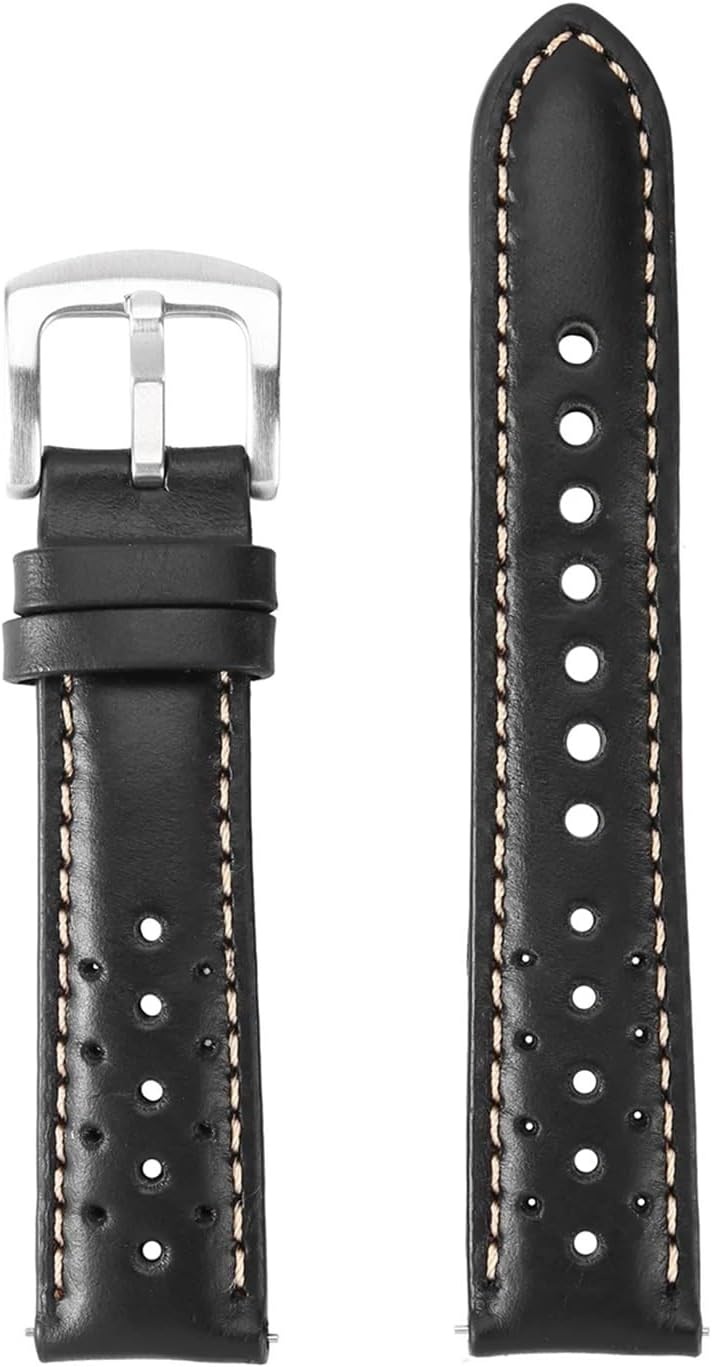yingyingjia Handmade Cowhide Breathable Watch Band 18mm 19mm 20mm 22mm Men Women Oil Wax Genuine Leather Strap Watchband Accessories