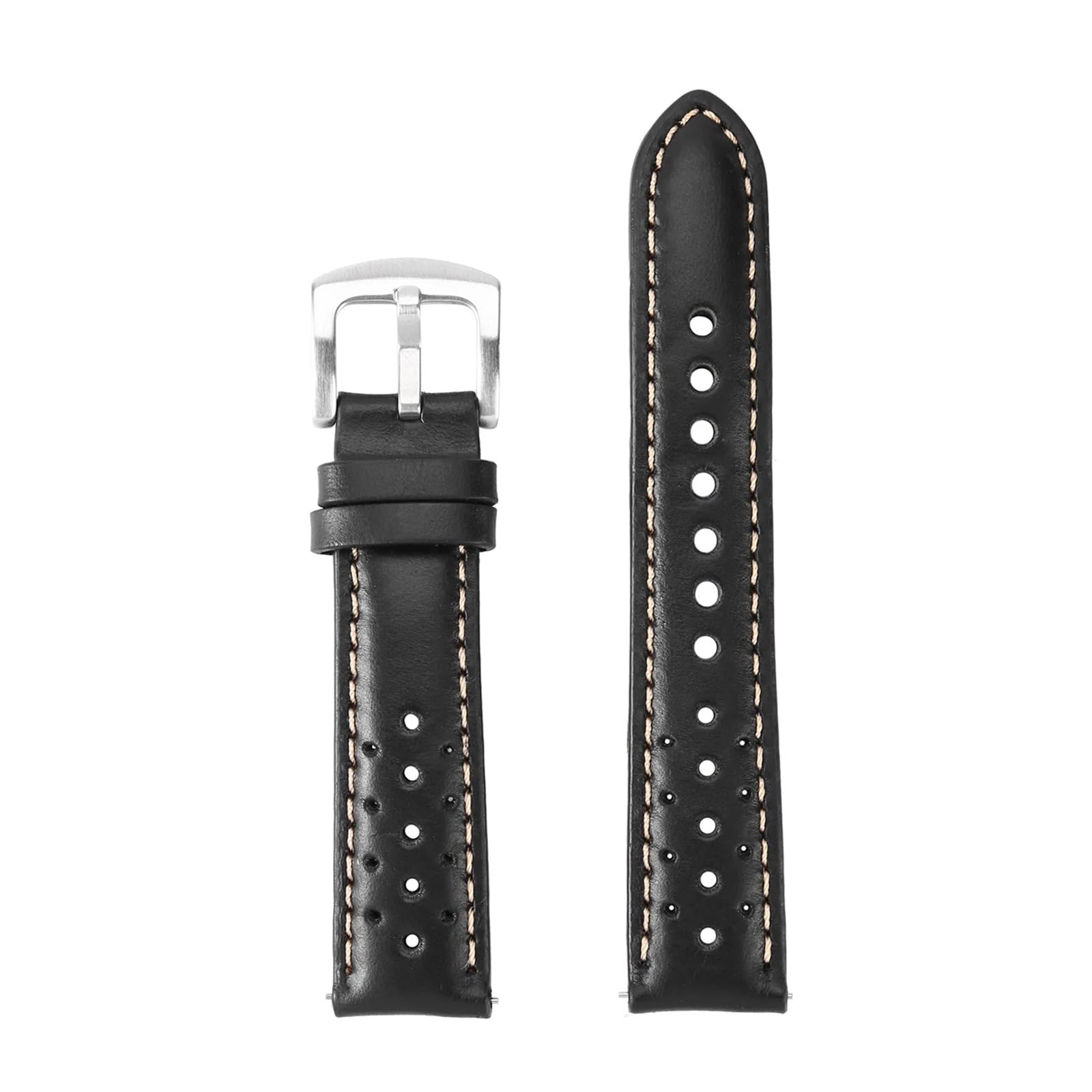 Generisch MENGKG Handgemachtes Rindsleder-Uhrenarmband, atmungsaktiv, 18 mm, 19 mm, 20 mm, 22 mm, Herren- und Damen-Armband aus echtem Ölwachs, Uhrenarmband, Zubehör