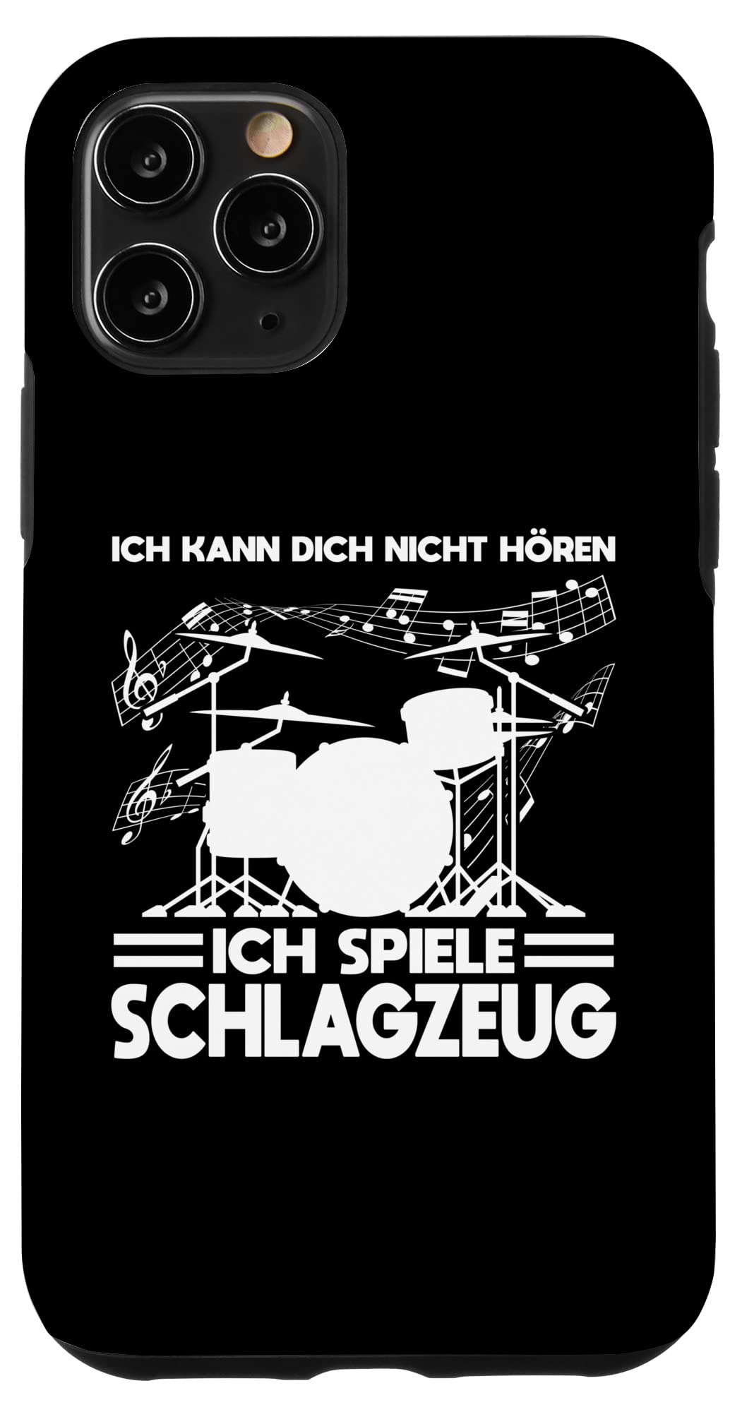 iPhone 11 Pro Ich spiele Schlagzeug Schlagzeug Musiker Case