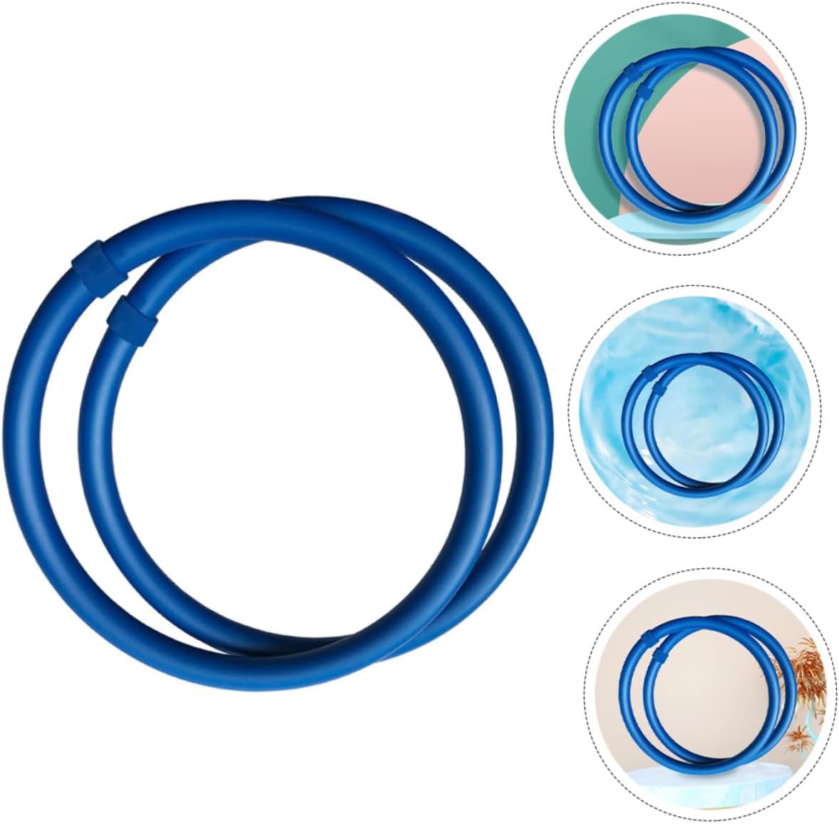 1Pair Weighted Arm Hoops for Yoga and Pilates Arm Exerciser for Strength Training Fitness and Rehabilitation for Home Workouts and Exercise Routines