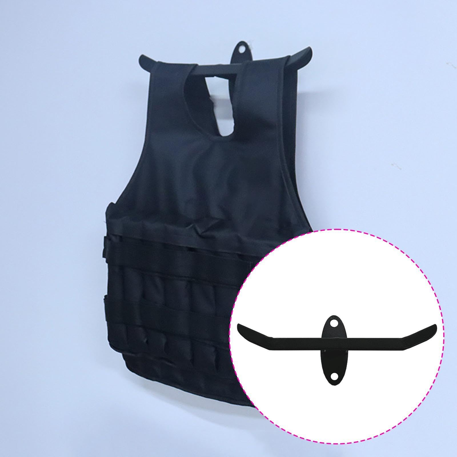 Homyl Supporto per Giubbotto Zavorrato da Parete, per Palestra, Facile da Installare, Porta Gilet Zavorrato