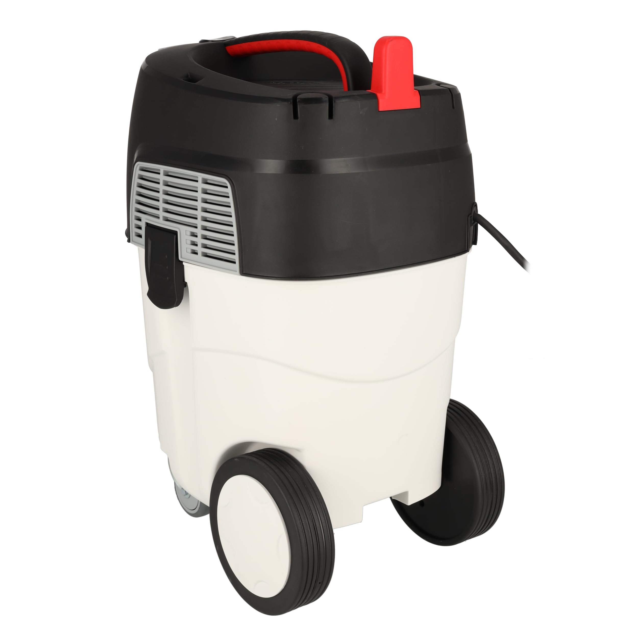 Dedra DED6607 1600 W Odkurzacz warsztatowy suchy/mokry do gipsu – automatyczny otrząsacz filtra co 15 s, zbiornik 30 L, wbudowane gniazdo max 2000 W, mobilne kółka, komplet akcesoriów