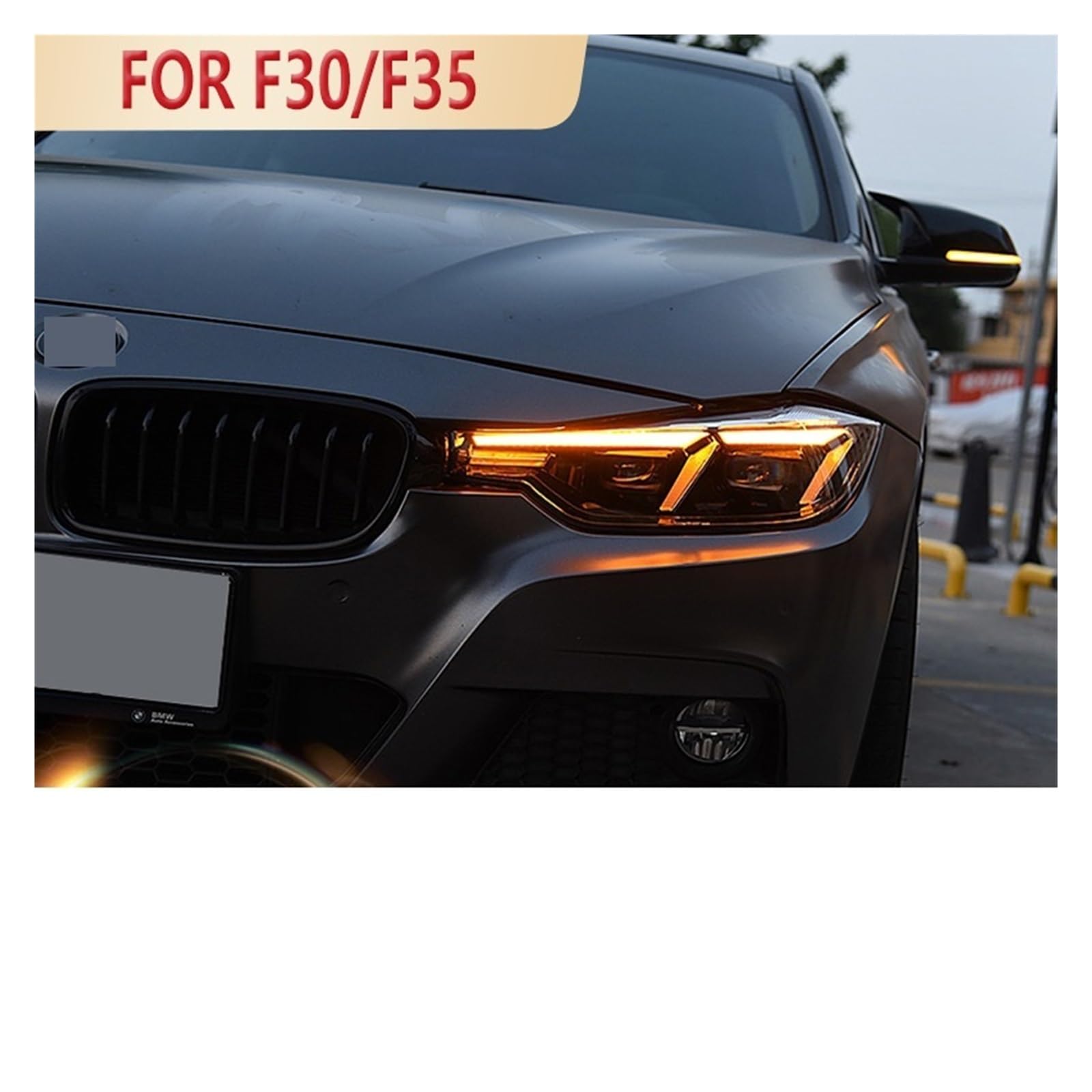Model samochodu kompatybilny dla BMW F30 LED reflektor obiektywu projektora F31 lampa czołowa 318i 320i 325i 328i 330i 335i DRL akcesoria samochodowe