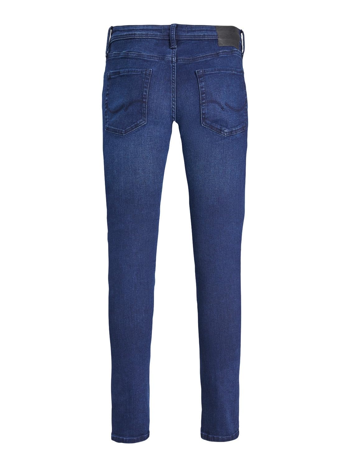 Jack & Jones Men's Blue Denim Slim Fit Blue Jeans Low Rise Button Fastening Denim Pants For 32W / 34L