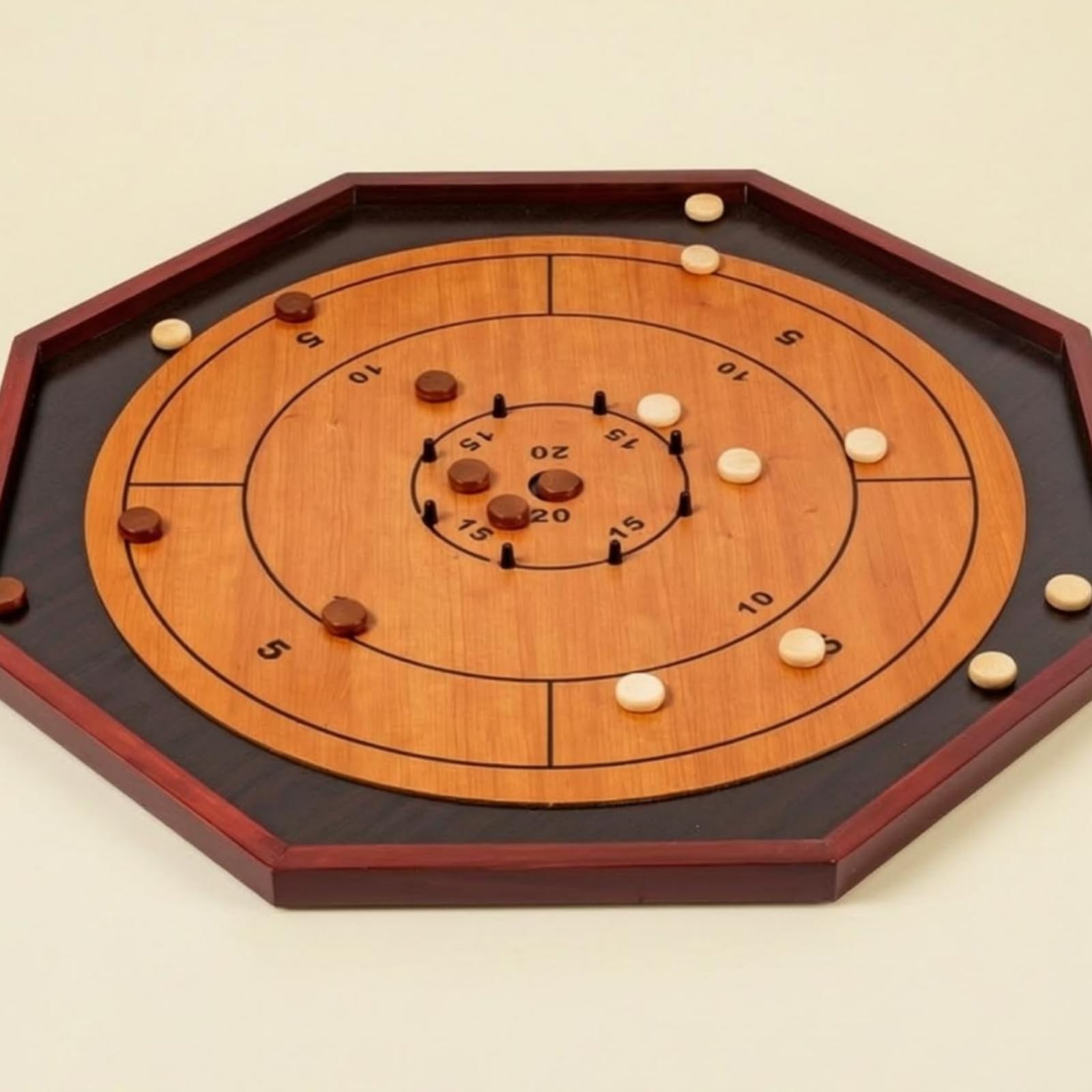 Gioco Canadese in Legno | Grande, Tavola da gioco di dischi canadese, Tradizionale, per Riunioni di Famiglia, Famiglie