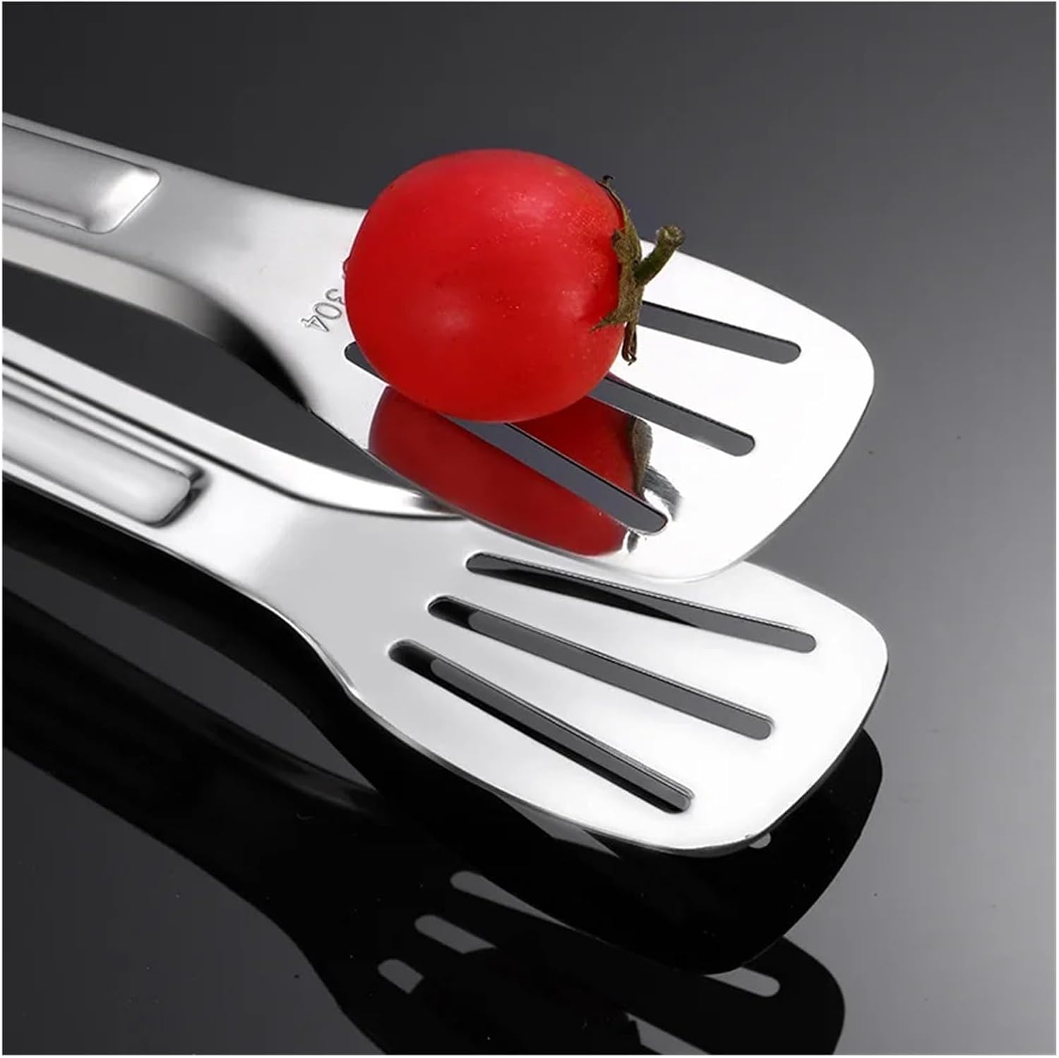 Long Stainless Steel BBQ Tongs - For Barbecue, Salad and Steak Serving(14 inches)