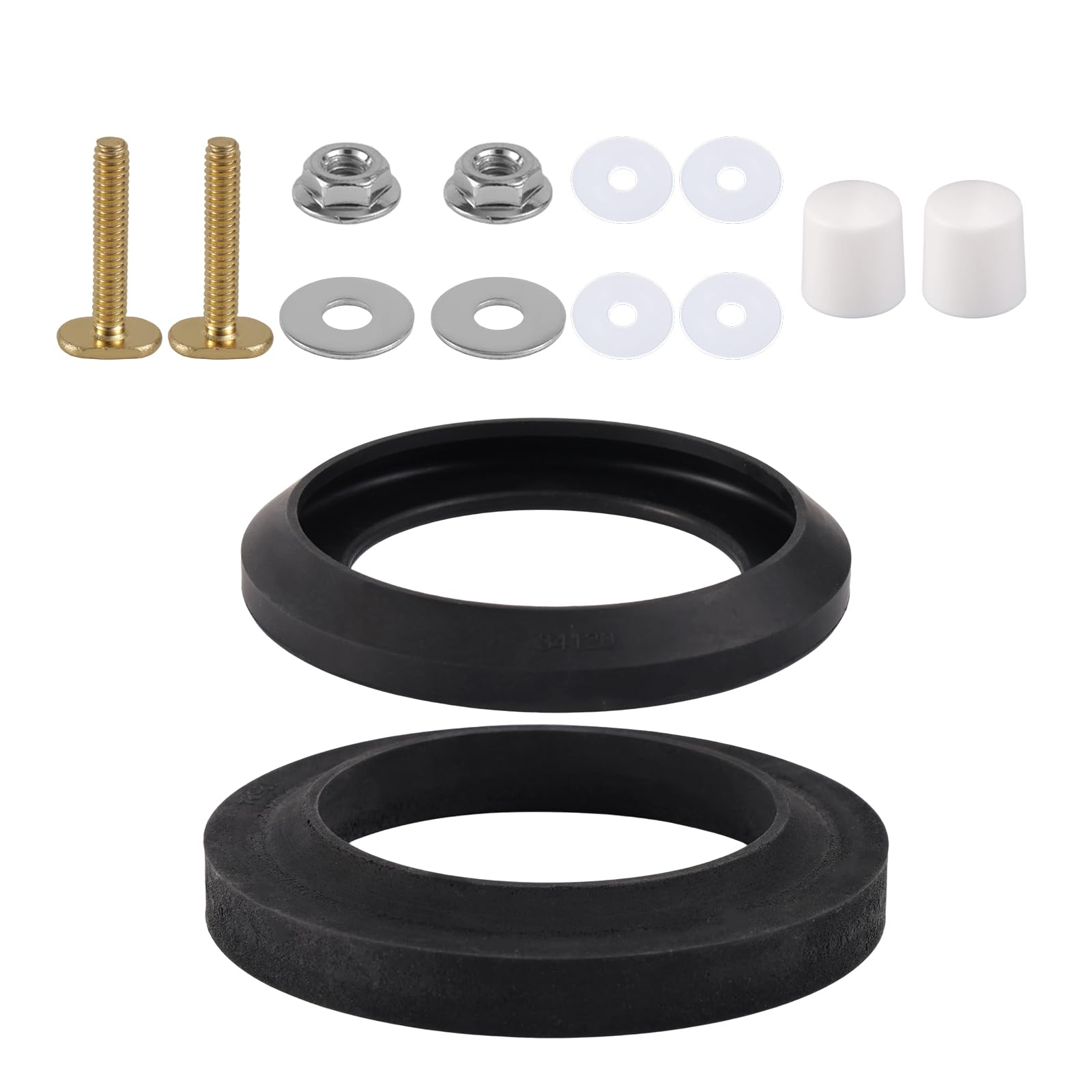 Goktvai RV Cassette Toilet Lip Seal Kit for Thetfords Aqua-Magic Style Plus, Style II/Lite, 34120 Caravan Waste Valve Ball Seal Replacement with Hardware Gasket Easy Install Camper Toilet Parts