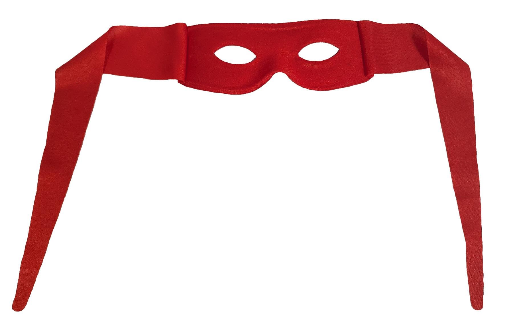 The Dragons Den Adults Half Face Raphael Eye Mask Masquerade Fancy Dress Costume Accessory [Red]