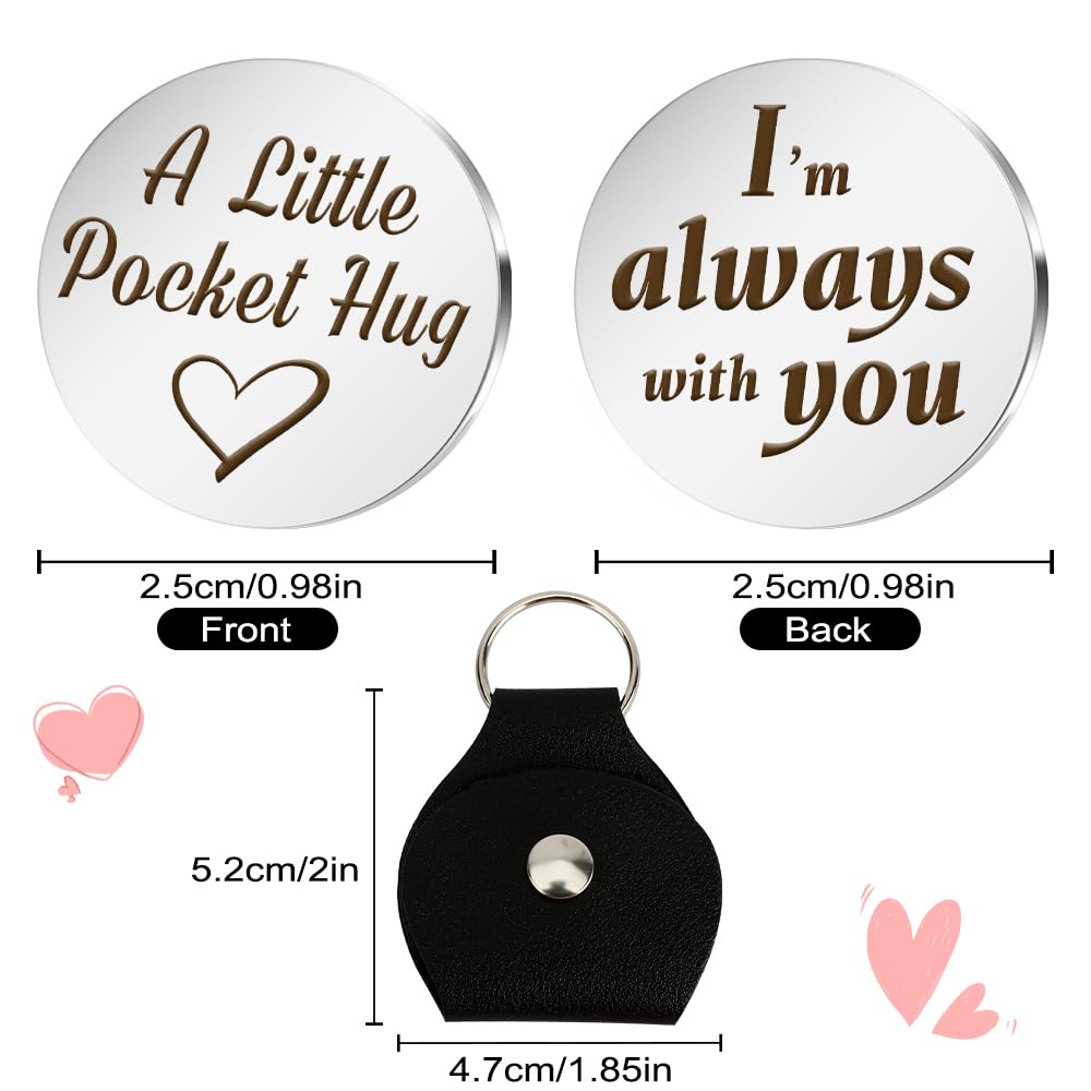 Gifts for Him Pocket Hugs Long Distance Relationship Gifts for Her Friendship Gifts Teenage Girls Gifts Thinking of You Gifts Graduation Wedding Engagement Retirement First Day Of School Valentines - Image 2