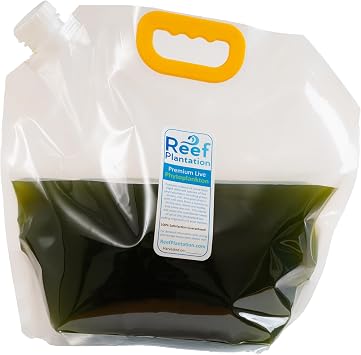 One Gallon 128oz, 4 Quarts Premium Live Phytoplankton Blend - Food for Corals & Copepods in Reef/Saltwater Aquariums - Over Eight Different Strains of Live Phytoplankton