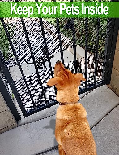 image for 16In x 15Ft Plastic Chicken Wire Mesh Fencing, TOYPOPOR 500GSM Durable