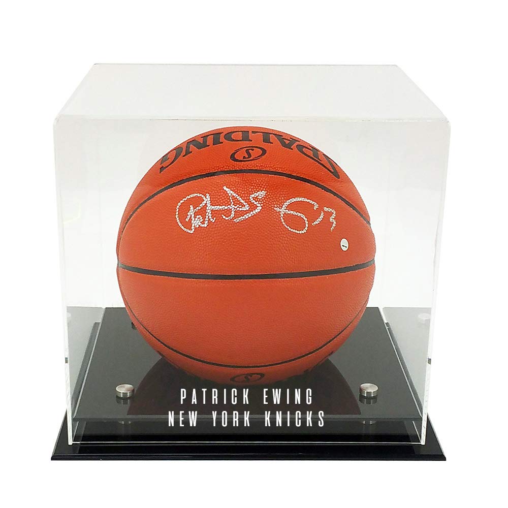 OnDisplay Deluxe UV-Protected Basketball/Soccer Ball Display Case - DIY Personalized