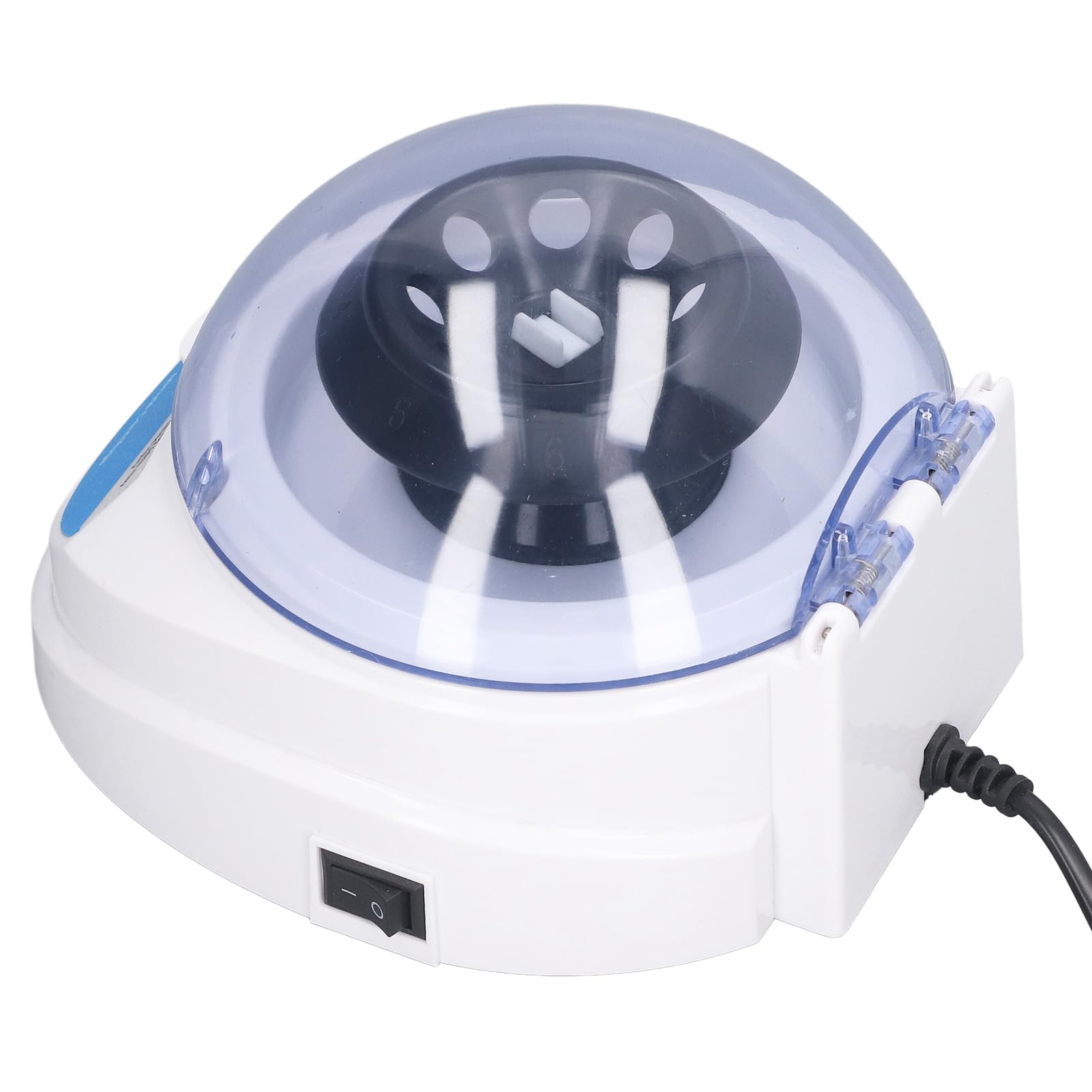 YWBL-WH Mini-Zentrifugenmaschine, Mini-Laborzentrifuge, Tischzentrifuge, 4000 U/min, 810 X G, Geräuscharm, Transparenter Deckel, Automatische Bremssicherheit mit Gleichstrommotor (EU-Stecker)