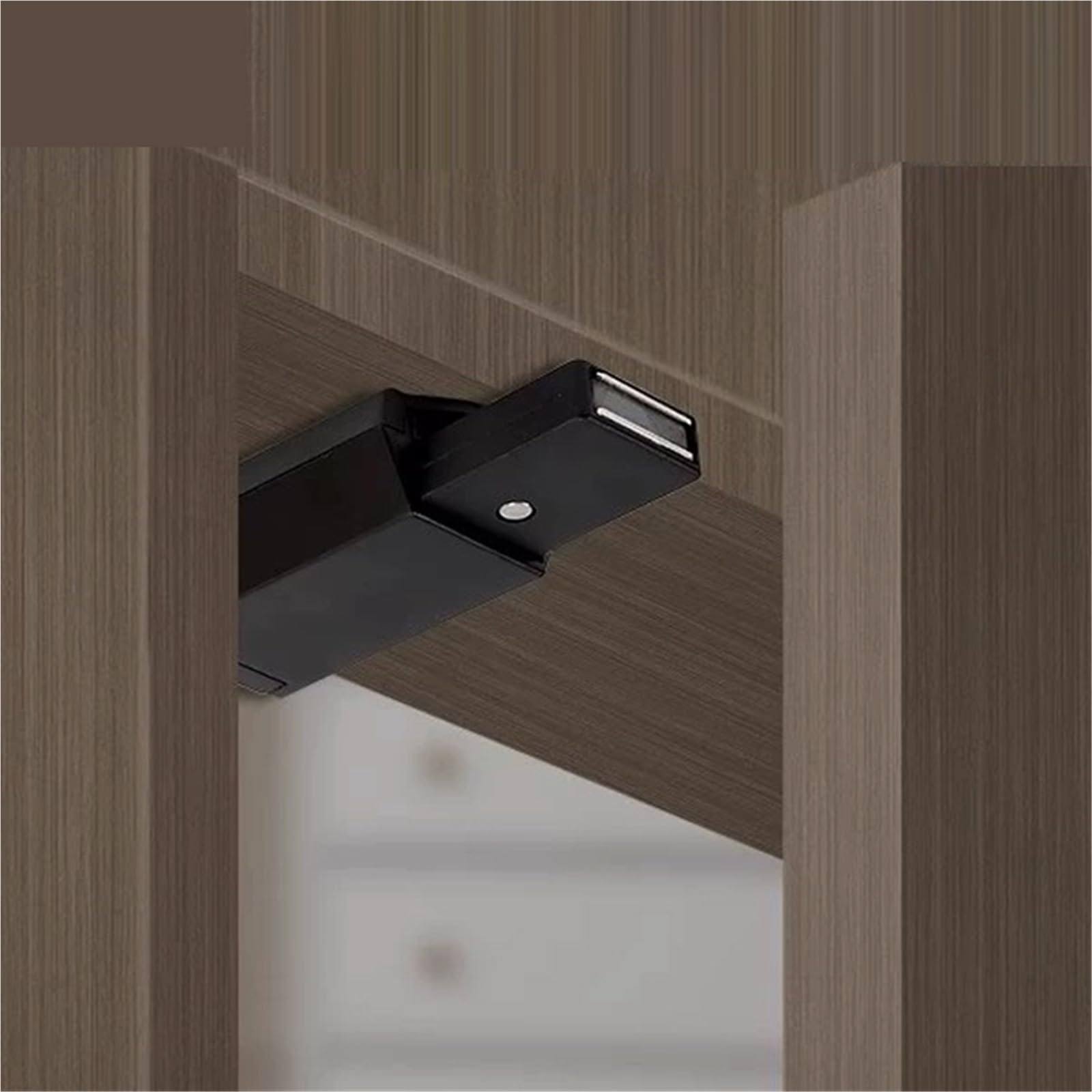 10 Uds. Imán for puerta de gabinete, topes invisibles for puertas muebles, gabinetes resistentes, tapón magnético cierre, accesorios Hardware Para Armarios Puertas(Zinc Alloy-White)
