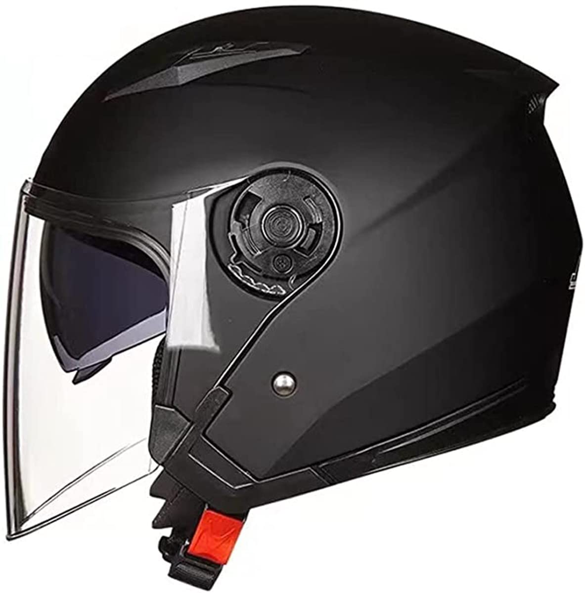 Motor Duitse Half Face Helm, ECE Goedgekeurde Cap Half Shell Helm Goggles Retro Open-Face Helm Met Verstelbare Snelsluiting Voor Cruiser Unisex C,S