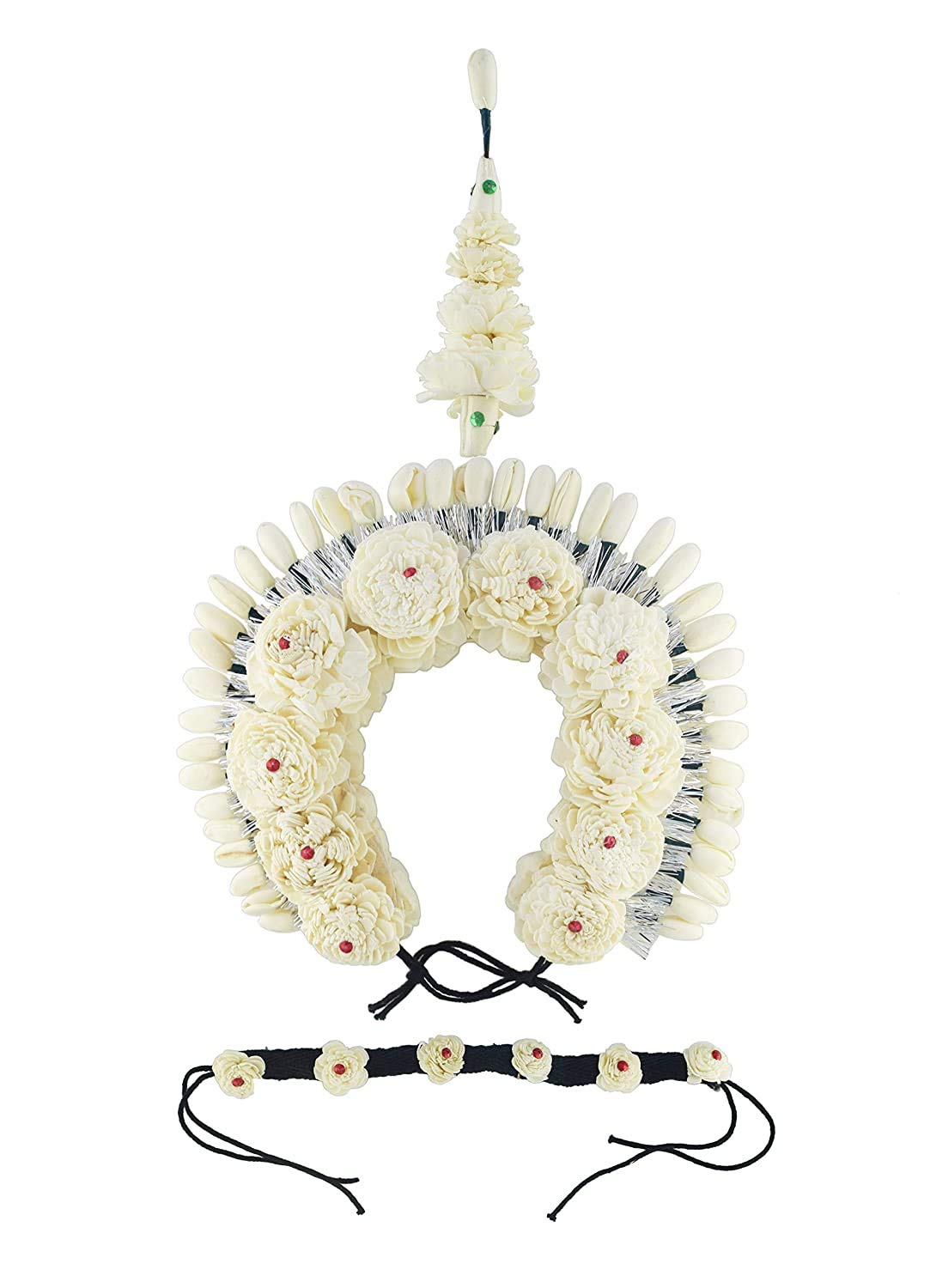 BHARATANATYAMWORLD Odissi Odisha Orissa Tahia Professional Juda Flower Bridal and Dances Tiara (B08HKY2418) Amazon Price History, Amazon Price Tracker