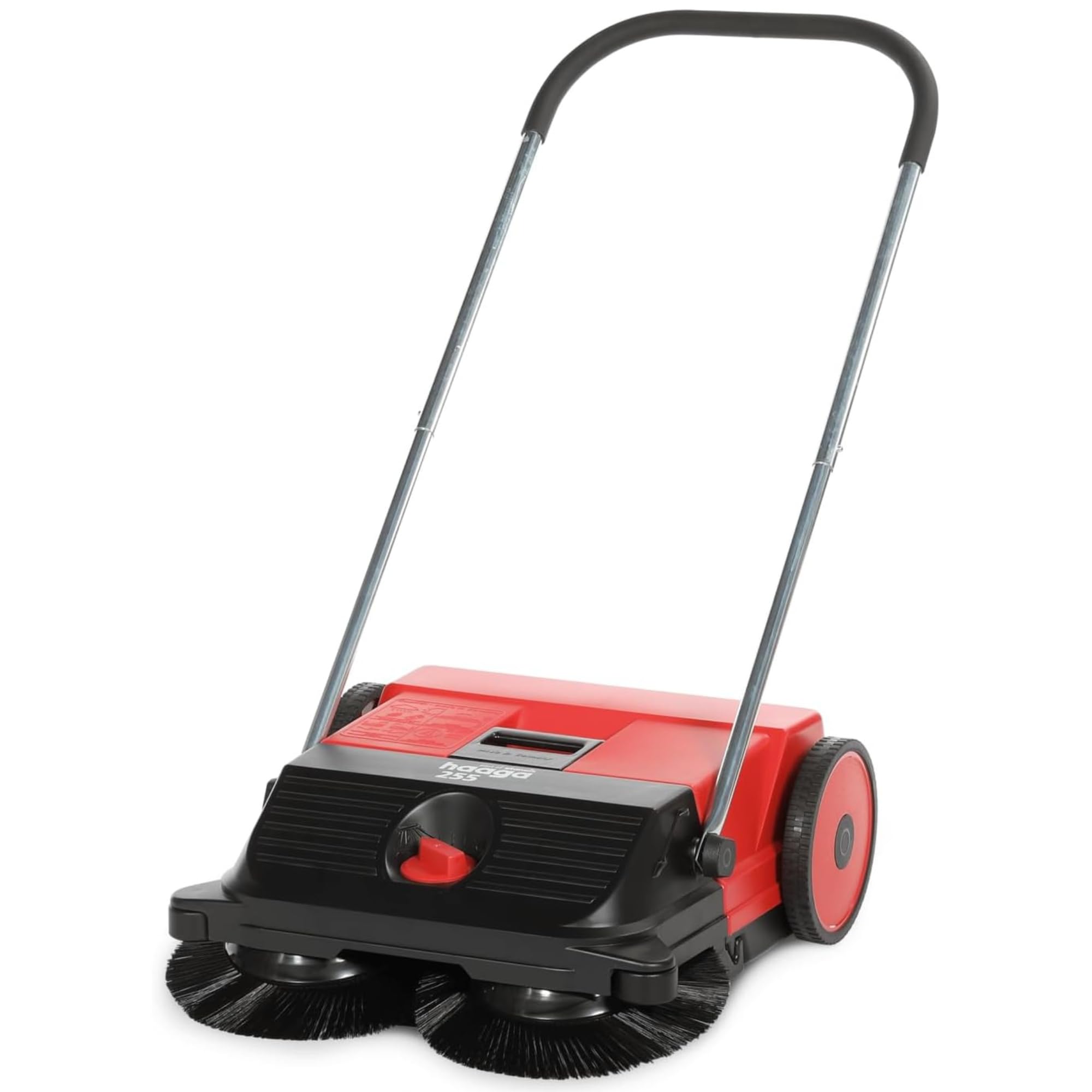 Haaga 255 - Barredora Manual con Sistema de Barrido Turbo, Capacidad de Barrido 1600 m²/h, Capacidad del depósito 20 litros