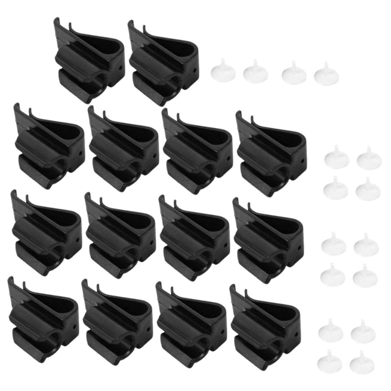 ibasenice Golfschläger-Clip Entfernung Putter Veranstalter Tasche Stichworte Putten Golfclips Golfbeutelzubehör Golfzubehör Für Damen Club-organisator-Clips Abs Schwarz