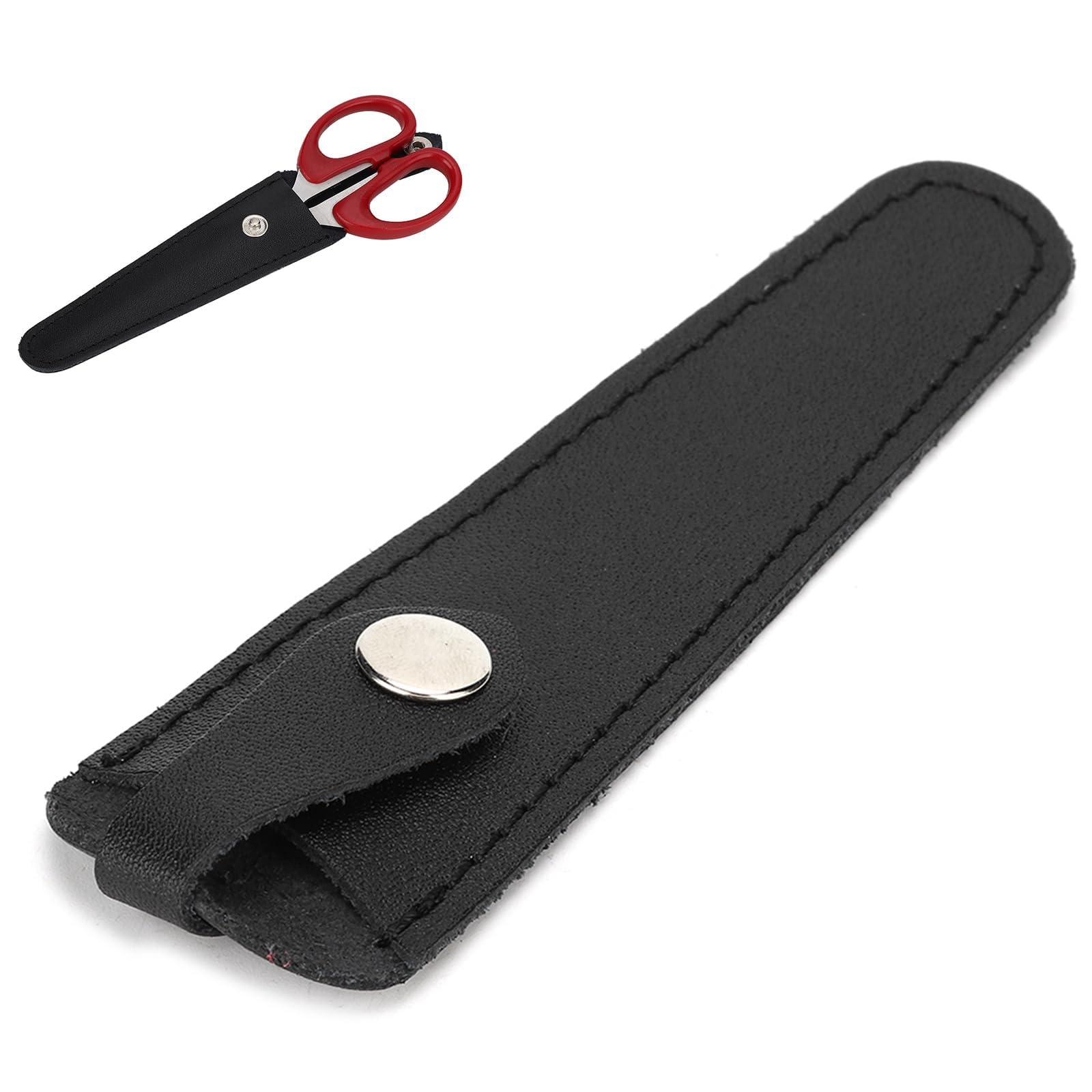Borsa per forbici per capelli salone, Borsa per fodero di sicurezza per forbici, Borsa per forbici professionale in pelle PU Supporto per forbici portatile, Holster Organizer Strumenti per(nero)