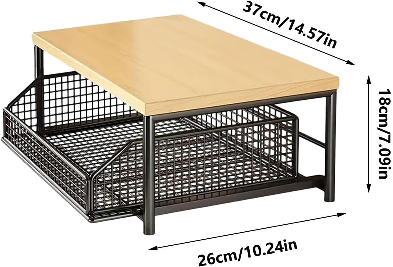Vertical 2-Tier Kitchen Organizer Rack - Standing Storage Shelves for Pantry, Bathroom, Garage, Kitchen, Shower, Bar, Apartment, Home, Laundry, Compact Space-Saving Design