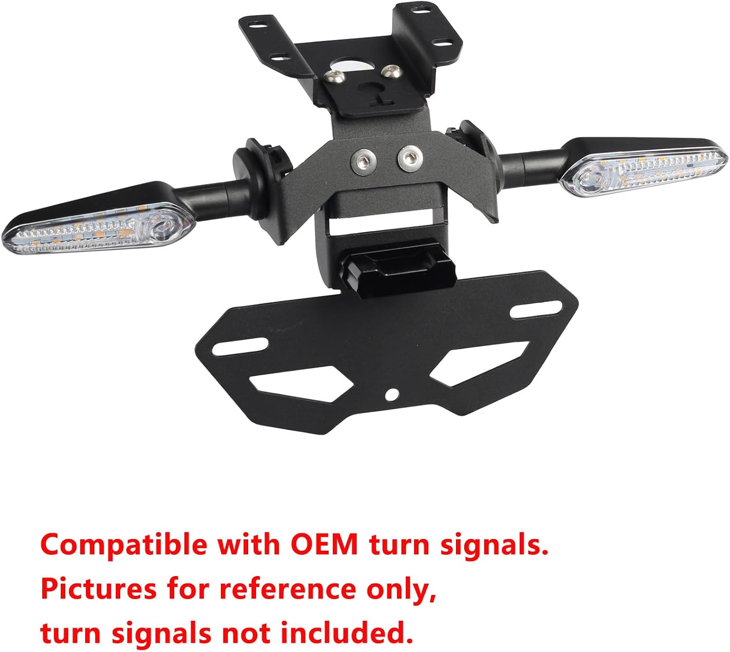 Tail Tidy Kit for YAMAHA MT-07 2013-2024 YZF R7-2022-2026. Fender Eliminator Kit Equipped With foldable License Plate Holder, License Plate Light with Plug-and-play harness