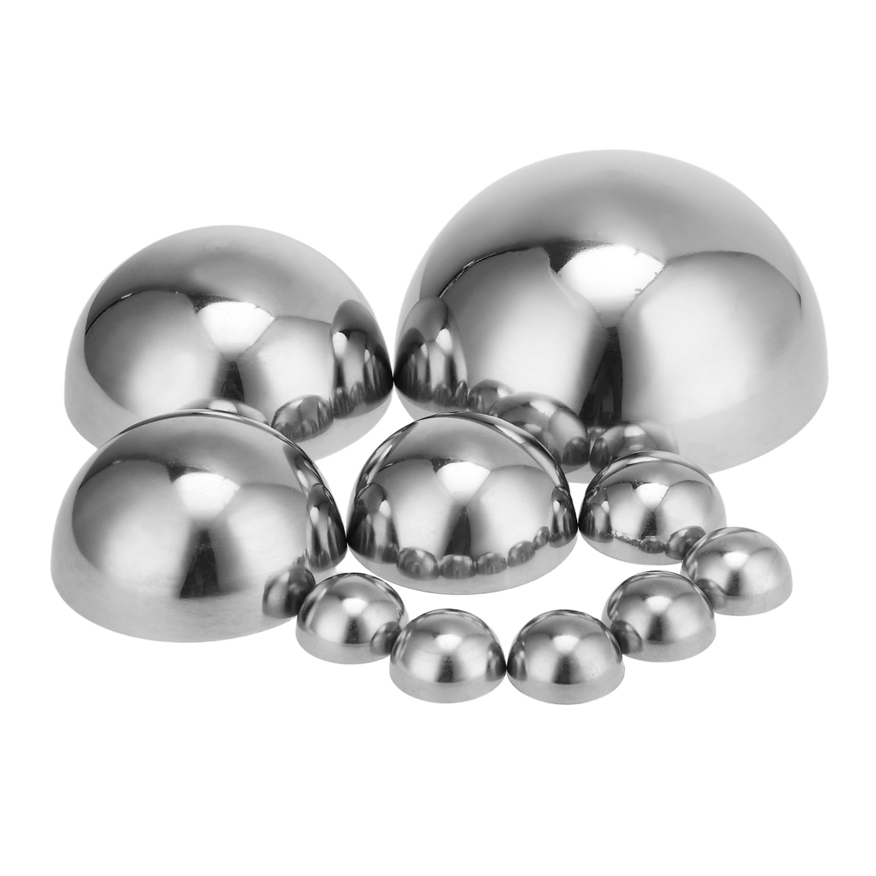 Bola De Acero Inoxidable Semi Flotante Reflector De Jardín Decoración Brillante para Exterior e Interior 10 Unidades