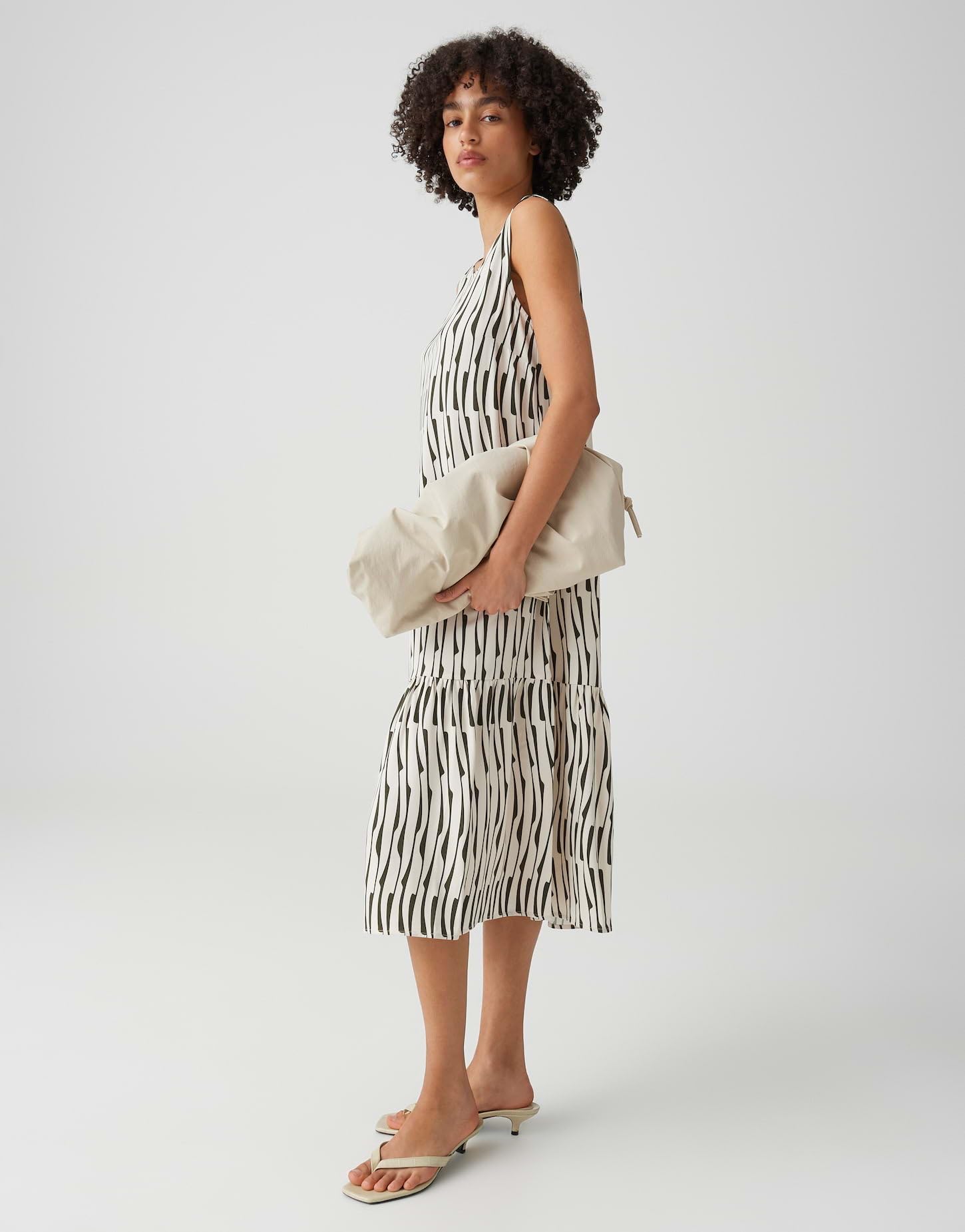 OPUS Damen Midikleid | Bedrucktes Midikleid mit Volant