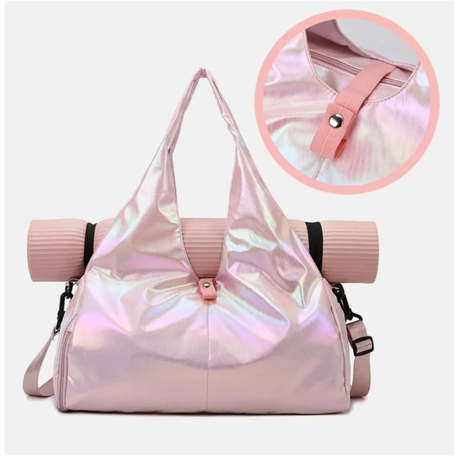 Bolsa Esterilla Yoga Bolsa de Gimnasio Grande, Impermeable, Bandolera, for Esterilla Yoga, con Correas for los Hombros