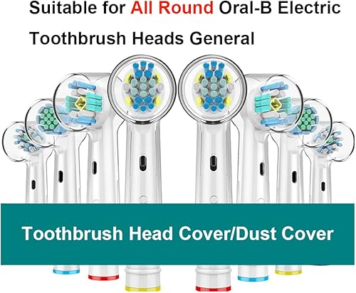 Miniatura 2 de Cabezales de repuesto para cepillos de dientes, cubierta de protección para cabezal de cepillo compatible con cepillo de dientes eléctrico Oral-B,