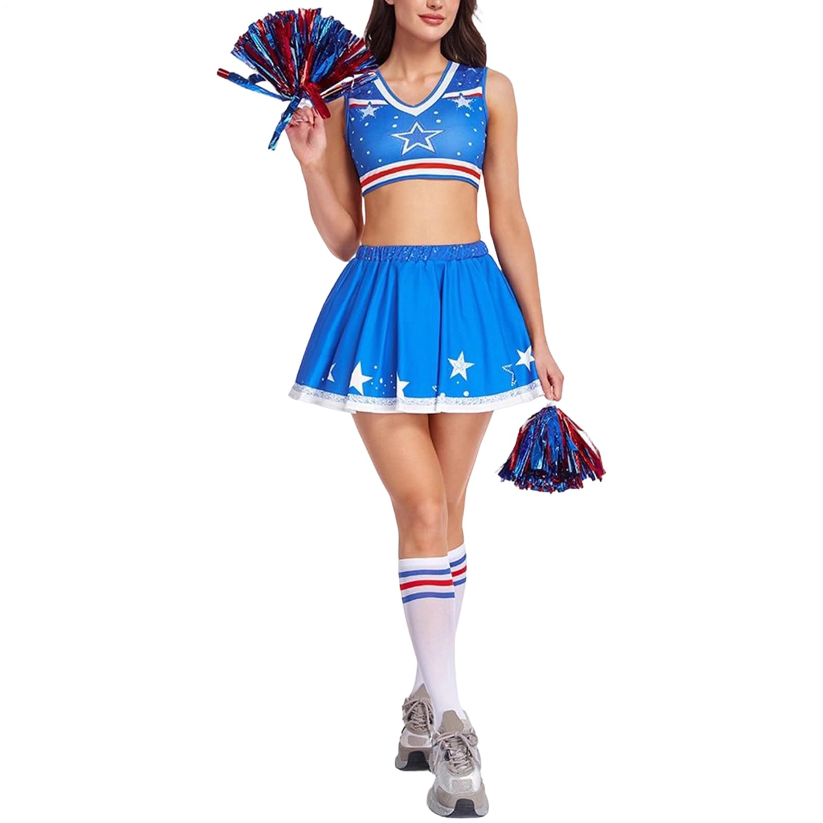Zhajipai Cheer Outfit - Sexy Fancy Dress Comfortable Breathable | Women Cosplay Cheer Uniform - for Wife Girlfriend Girls Youth Teens Daughter