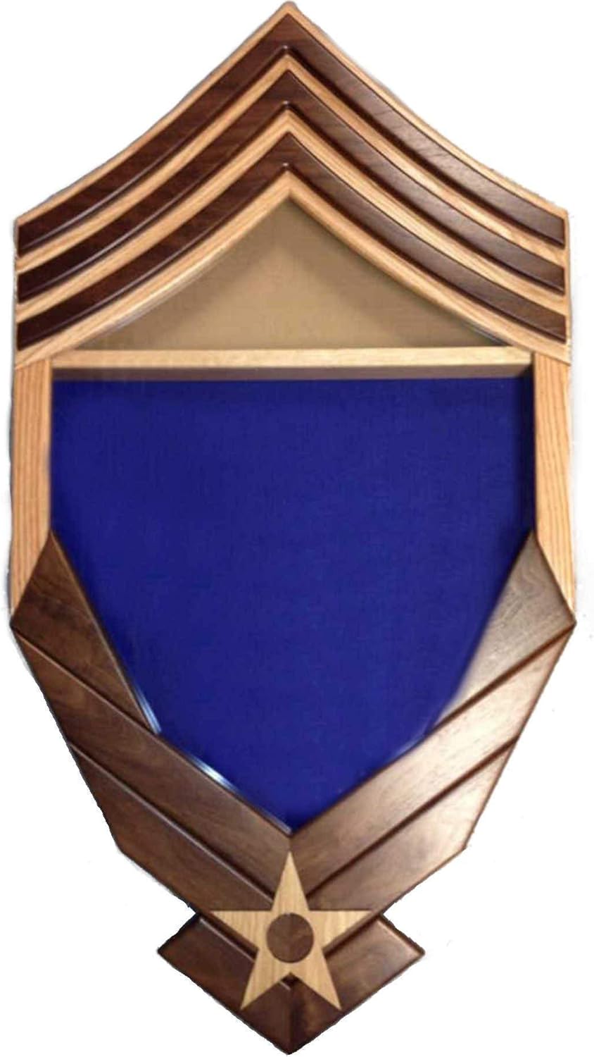 E-9 Air Force Logo/Chief Master Sergeant (CMSgt) Shadow Box/Retirement Display