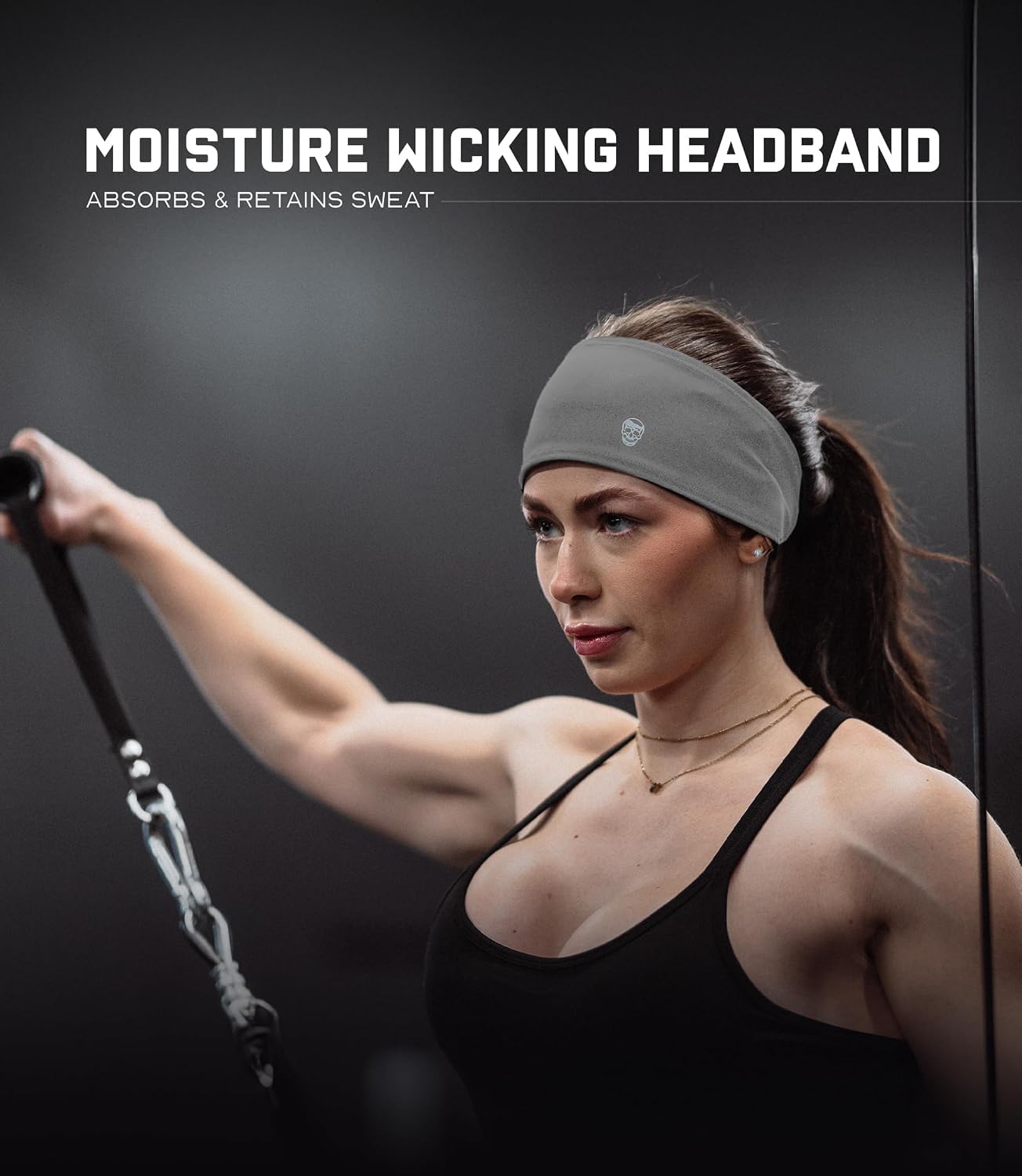 Gymreapers Fasce da allenamento per uomini e donne, comoda fascia assorbente per mantenere i capelli indietro durante la corsa, lo sport, la palestra, il ciclismo e le attività all'aperto