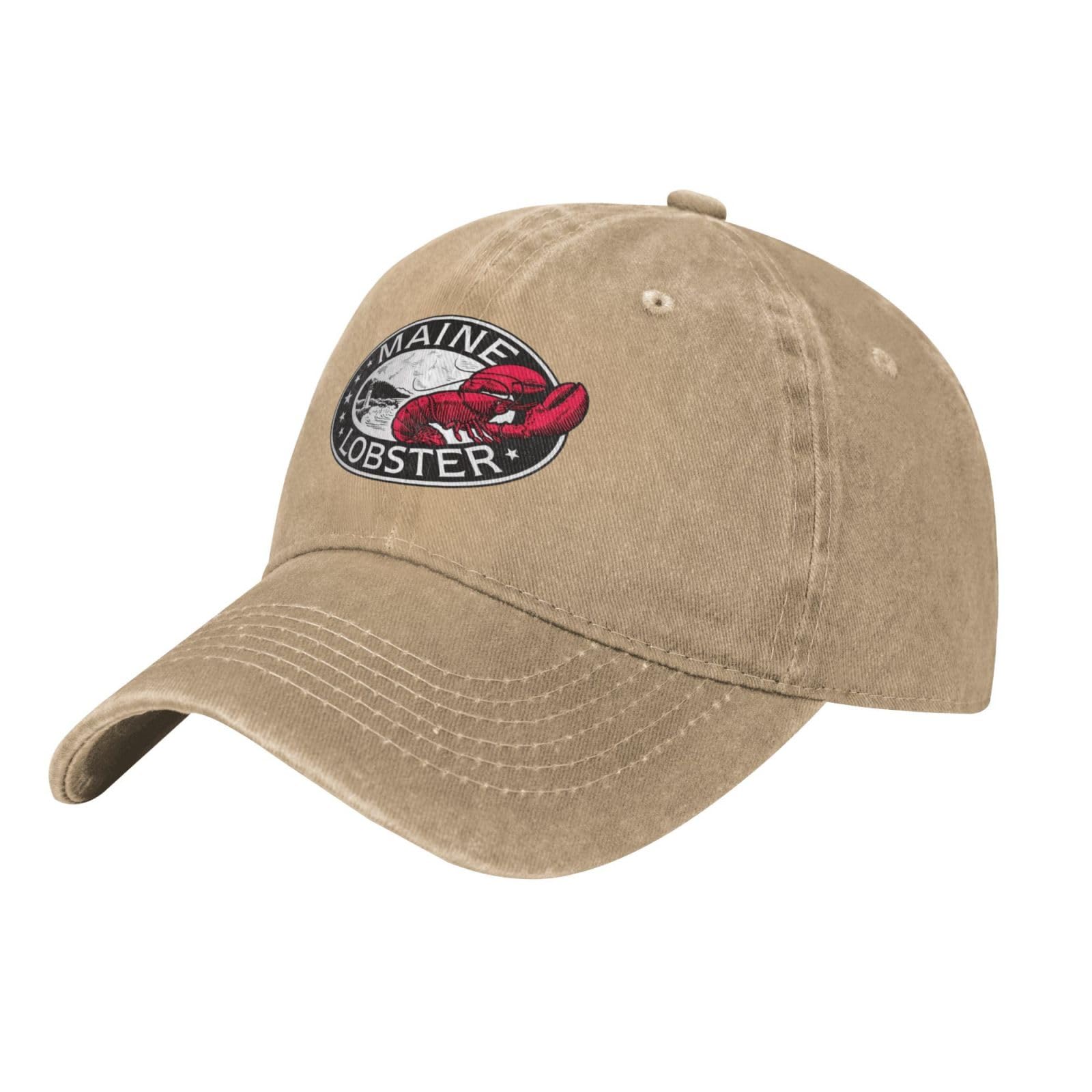 Smazdfxx Unisex Natural Lobster Maine Baseball Cap Adjustable Washed Golf Hat Man